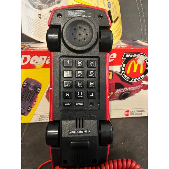 VINTAGE McDonalds Racing Team Telephone Bill Elliot Fone #94 Columbia Tel-Com - Picture 3 of 5
